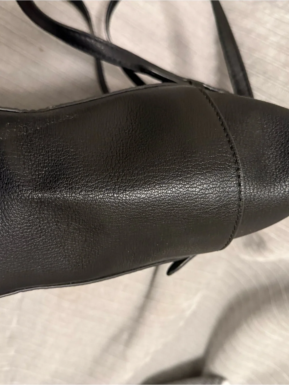 Michael Kors Black MK Signature Tote with Gold-Tone Charm